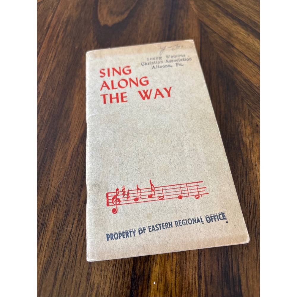 Vintage YWCA Sing Along The Way Songbook Altoona PA Eastern Music